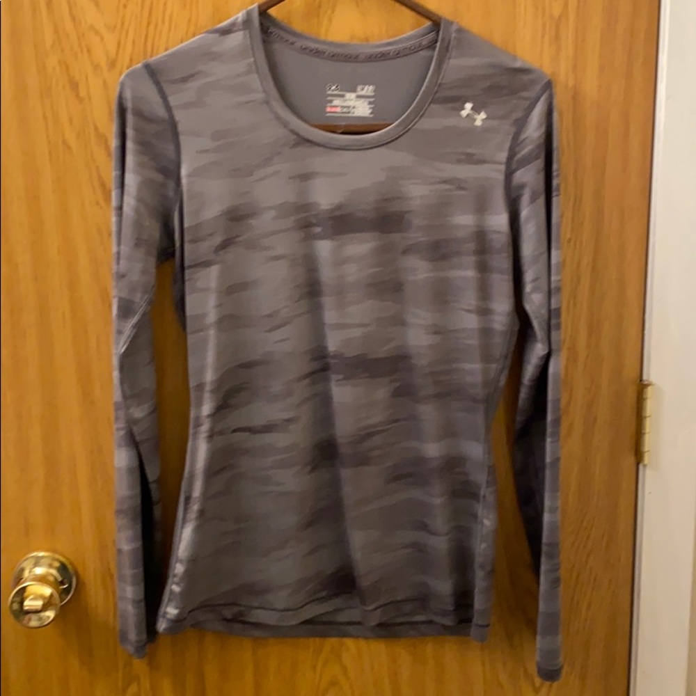 Under Armour compression long sleeve camo shirt S